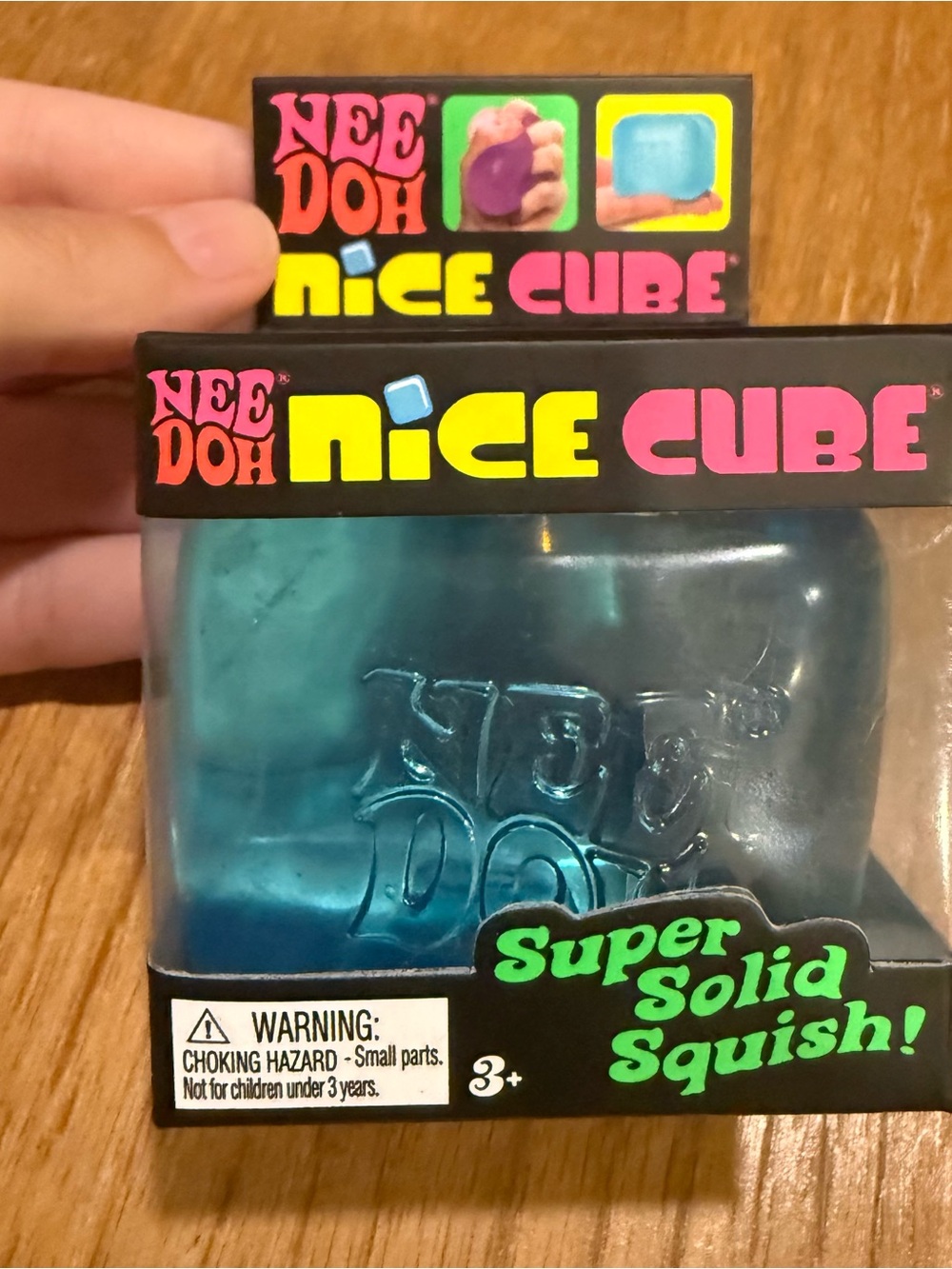 NeeDoh Nice Cube Super Solid Squish - Blue